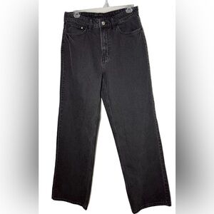H&M Black High Rise Jeans with Sleek Fit